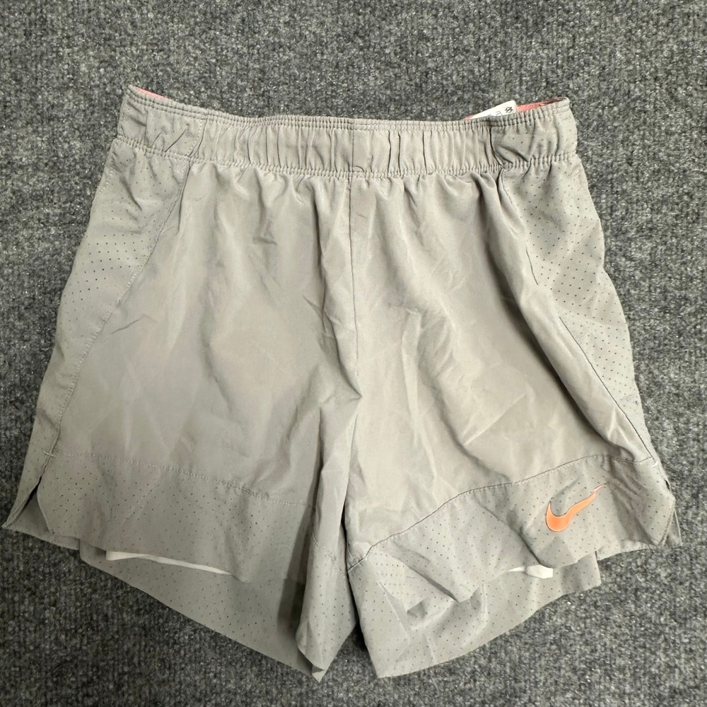 Nike Shorts Womens Size XS Gray Dri-Fit Running Perforated Athletic Liner 47676